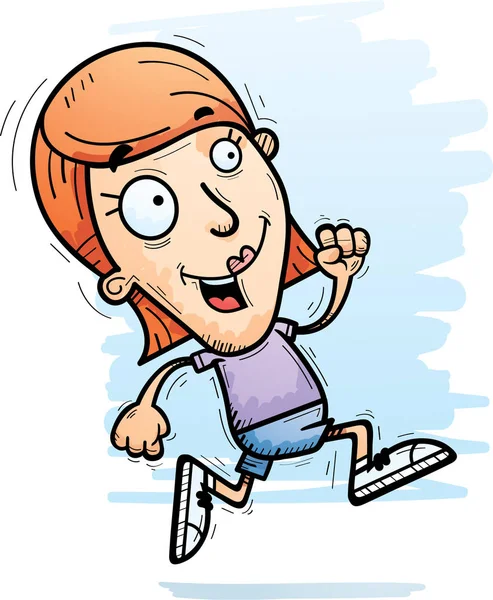 Çalışan bir kadın çizgi film gösterimi.