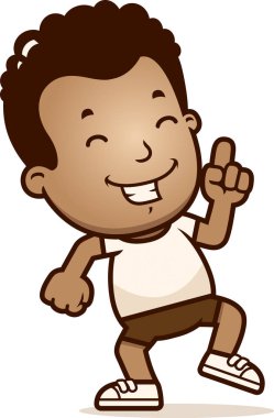 Dans bir çocuk çizgi film gösterimi.