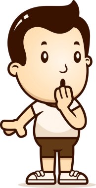 Sürpriz arayan bir çocuk çizgi film gösterimi.