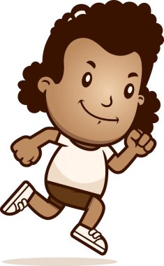 Kaçan bir kız çizgi film gösterimi.