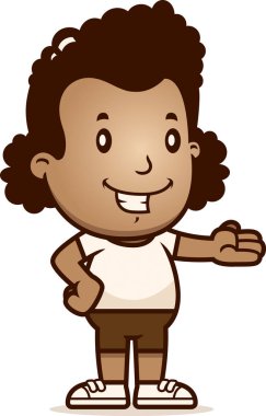 Sunu bir kız çizgi film gösterimi.