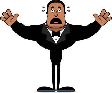 Arayan bir karikatür damat korkuttu.