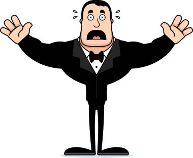 Arayan bir karikatür damat korkuttu.