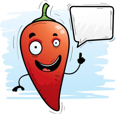 Bir biber konuşuyor karikatür illüstrasyon.