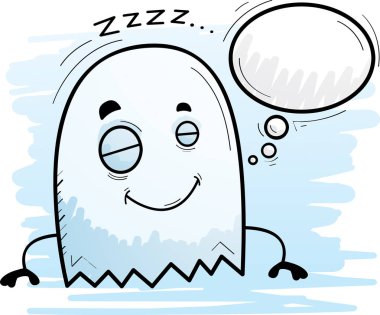 Uyku ve rüya bir hayalet çizgi film gösterimi.