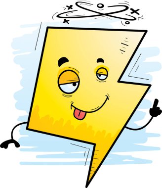 Sarhoş seyir şimşek çizgi film gösterimi.