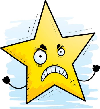 Kızgın arıyorsunuz bir yıldız çizgi film gösterimi.