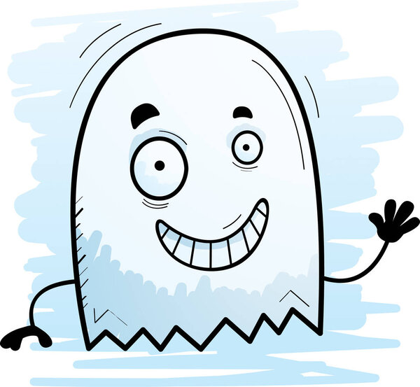 Мультяшная иллюстрация размахивания призраками
.