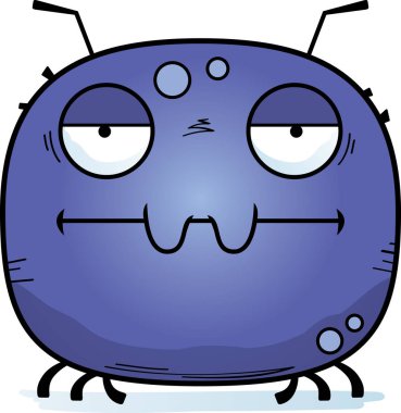 Sıkılmış arıyorsunuz bir kene bir karikatür çizimi.