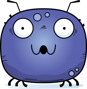 Sürpriz arıyor bir kene bir karikatür çizimi.