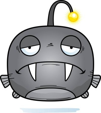 Üzülmüş bir viperfish çizgi film gösterimi.