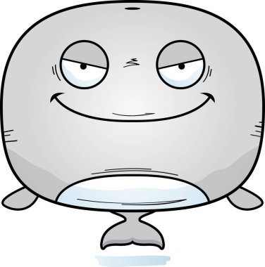 Balina arıyorum bir kötü bir karikatür çizimi.