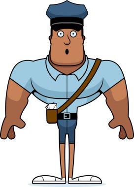 Bir çizgi film postacı sürpriz arıyor.