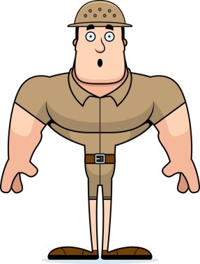 Bir karikatür hayvan bekçisi sürpriz arıyor.