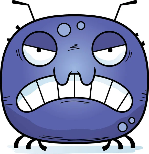 Cartoon Illustration Tick Looking Angry — Stock Vector