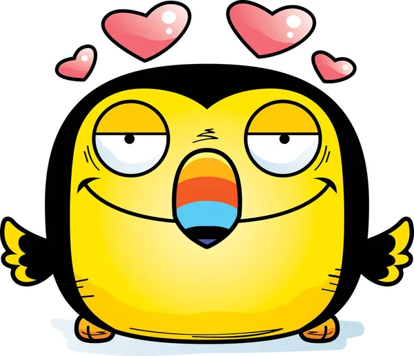 Une Illustration Dessin Animé Toucan Amoureux — Image vectorielle