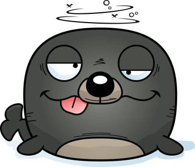 Sarhoş arıyorsunuz bir mühür çizgi film gösterimi.