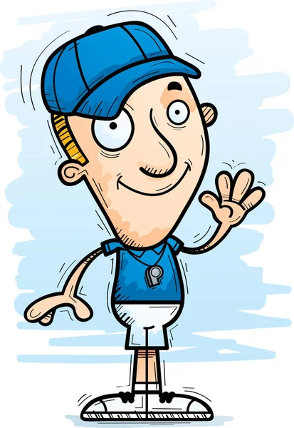 Sallayarak bir adam koç çizgi film gösterimi.