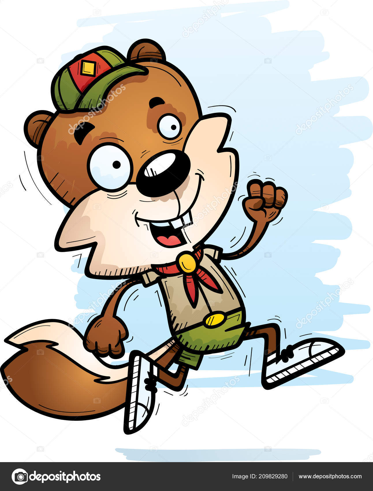 Cartoon Illustration Male Squirrel Scout Running Stock Vector Image by ©cthoman #209829280 Cartoon Illustration Male Squirrel Scout Running Stock Vector Image by ©cthoman #209829280