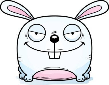 Uğursuz görünümlü tavşan çizgi film gösterimi.