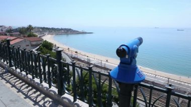 Panorama demiryolu ve deniz