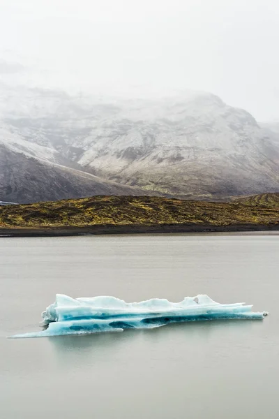 Ijsberg Fjallsarlon Gletsjerlagune Het Nationaal Park Vatnajokull Ijsland — Stockfoto