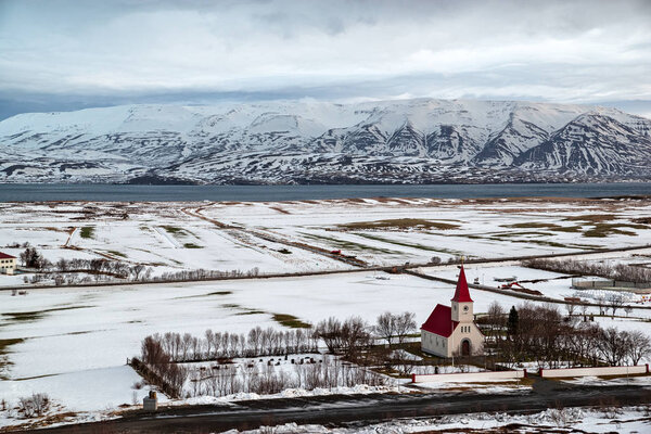 On the road to Dalvik, Iceland — Stock Image On the road to Dalvik, Iceland — Stock Photo, Image