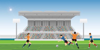 Sarı futbol oyuncu faul taahhüt eder. .
