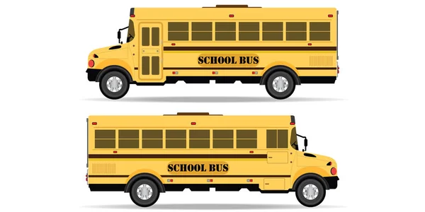 Žlutý školní autobus. — Stockový vektor