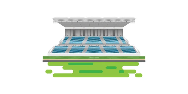 Esporte estádio grandstand para torcer esporte isolado no branco bac — Vetor de Stock