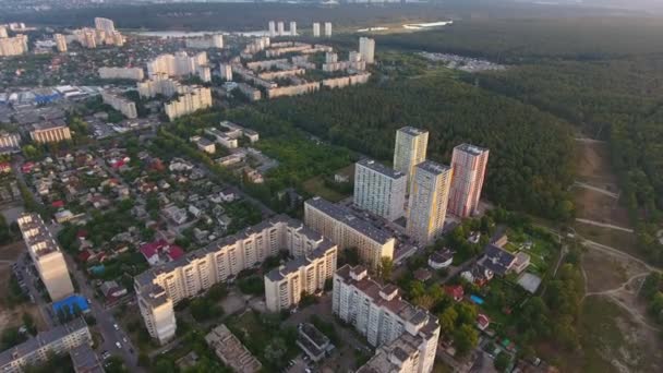 Kiev Ucraina Aprile 2018 Emozionante Vista Panoramica Sulla Capitale Ucraina — Video Stock