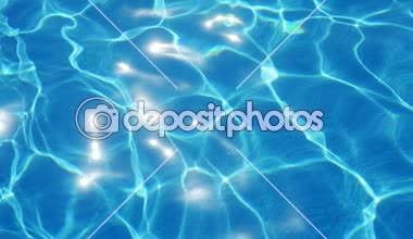 Yüzme Havuzu Zemin slo-mo kristal suları ile ağ şeklini etkileyici yaz yavaş değişen parlayan ile bir yüzme havuzu sularında celeste harika bir manzarasını köpüklü yatıştırıcı