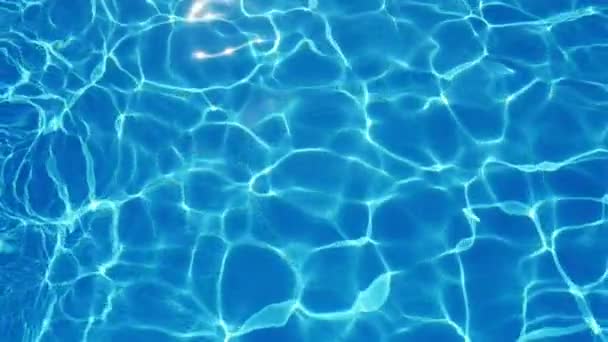 Splendido Fondale Della Piscina Scintillante Con Acque Cristalline Slo Una — Video Stock