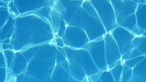 Sky Blue Swimming Pool Background Stunning Its Crystalline Waves Slo — Stock Video