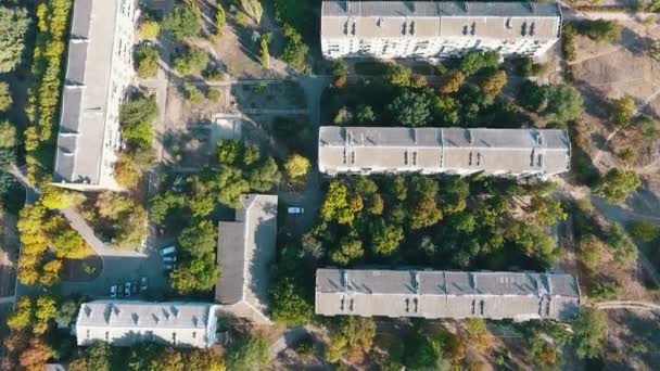 Воздушная Панорама Аскании Новы Центра Сухого Биосферного Заповедника Таврической Степи — стоковое видео