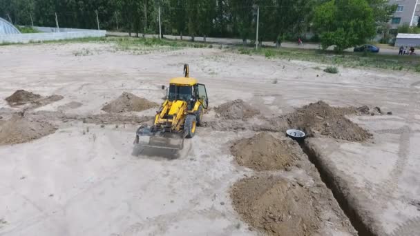 Kiew Ukraine September 2018 Atemberaubender Blick Auf Einen Modernen Bagger — Stockvideo