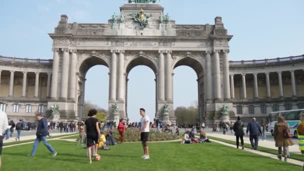 Brüssel Belgien März 2019 Wunderbare Aussicht Auf Sportliche Teenager Die — Stockvideo