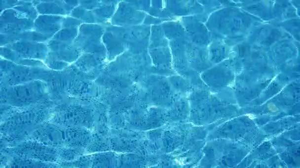 Блакитні Води Блищать Cheerily Басейні Сонячний День Slo Неймовірний Вид — стокове відео