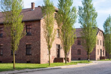 Auschwitz-Birkenau Toplama Kampı, Polonya - Haziran, 2017: Nazi toplama kampı Auschwitz I, Auschwitz, Polonya