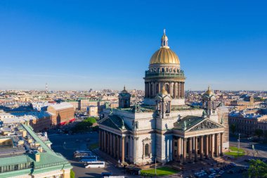 St. Petersburg, Rusya - Mayıs, 2019: Saint Petersburg. Aziz Isaa