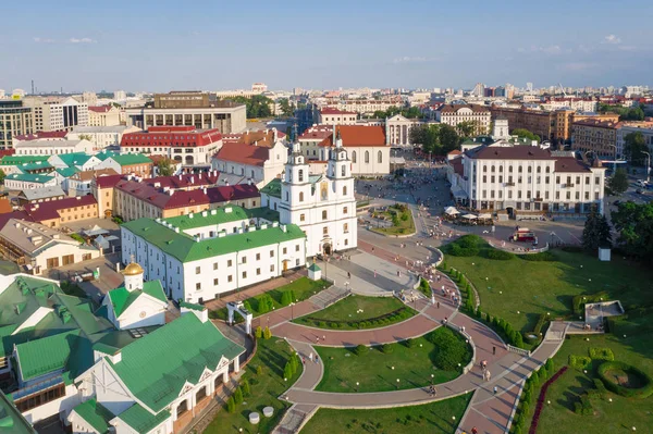 La catedral del Espíritu Santo en Minsk - la principal iglesia ortodoxa de Bielorrusia — Foto de Stock