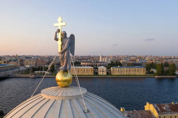圣彼得堡全景。瓦西里耶夫斯基的凯瑟琳教堂 — 图库照片