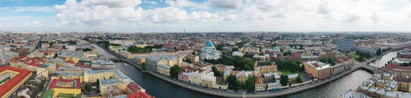 Panorama Cattedrale di San Nicola con campanile a San Pietroburgo — Foto Stock