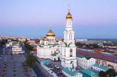 ROSTOV-ON-DON, RUSSIA - Eylül 2020: Kutsal Bakire Meryem 'in Doğuşu Katedrali, Rostov-on-Don