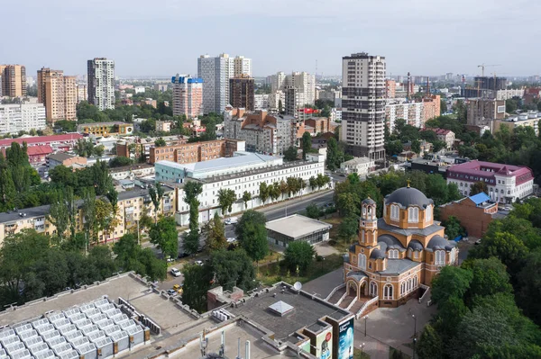 Aankondiging Kerk Rostov Don Orthodoxe Griekse Kerk Rusland Panorama Van — Stockfoto
