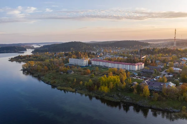 Sortavala Una Popolare Città Della Carelia Vicino Alla Finlandia Centro — Foto Stock