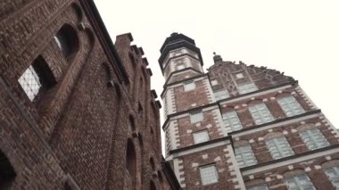 Gdansk, Polonya-13 Kasım 2018: Gdansk, Polonya eski kent uzun Lane Insanlar. 