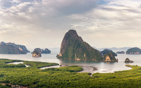 Antaman Deniz Phang Nga Tayland Deniz Manzarası Güzel Sahne — Stok fotoğraf