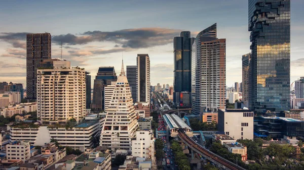 Bangkok Ciudad Centro Financiero Negocios Tailandia —  Fotos de Stock