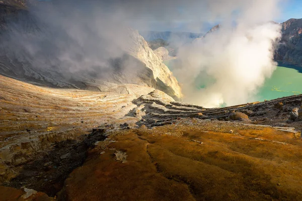 Landschap Voor Kawah Ijen Vulkaan Mount Java Indonesië — Stockfoto